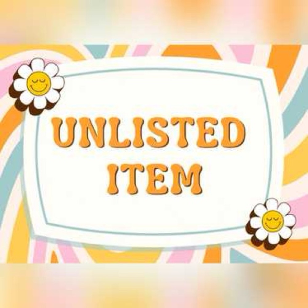Unlisted Item with Floral Design